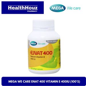 MEGA WE CARE ENAT 400 Vitamin E 400IU – 100’s